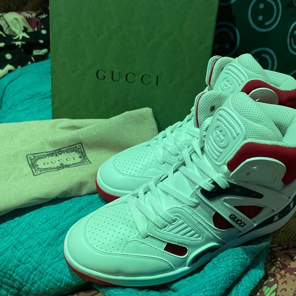 GUCCI basket sneaker (womens US 8.5) - Picture 5 of 7
